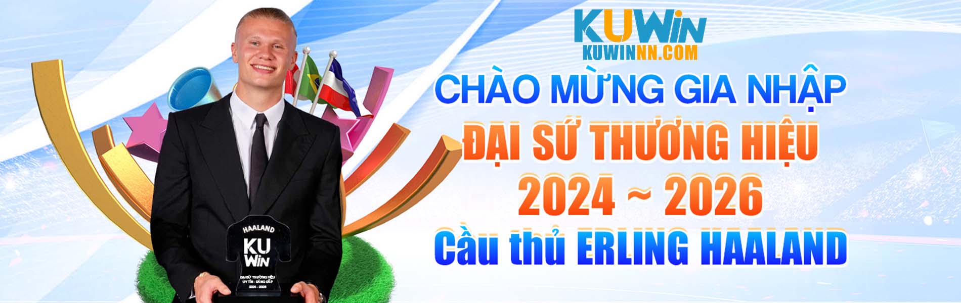 Chào mừng cầu thủ ERLING Haaland gia nhập đại sứ thương hiệu Kuwin 2024 - 2026